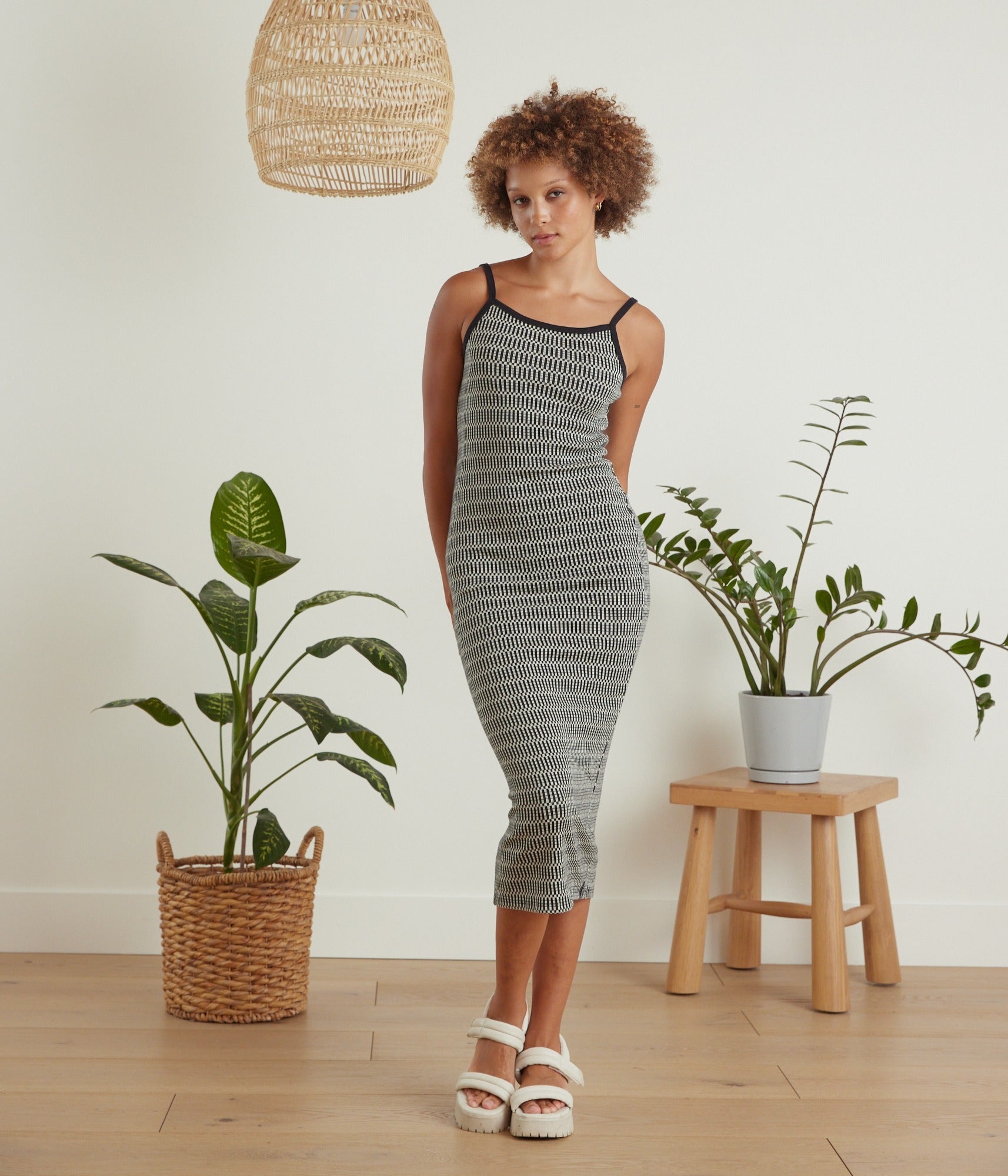 Vermont Dress - Black Jacquard