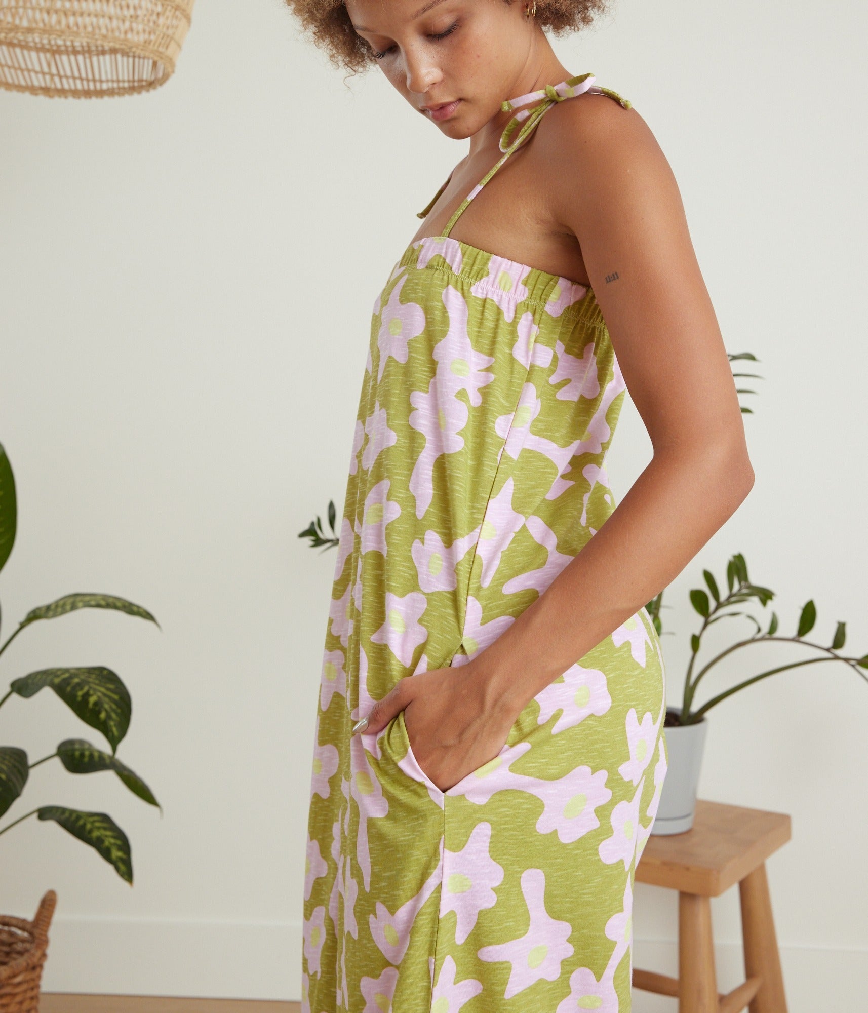 Avery Jumpsuit - Dripping Flowers