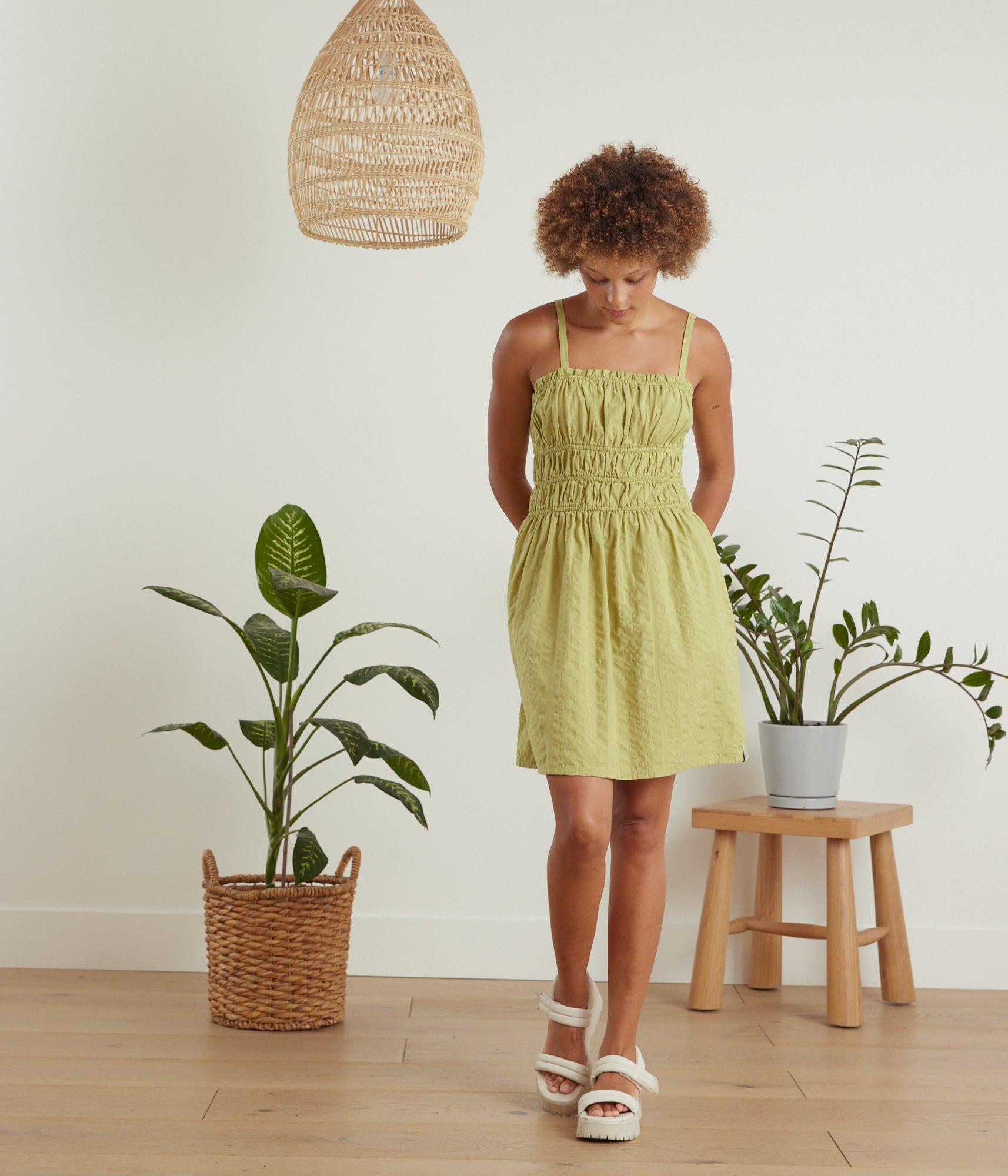 Bayside Dress - Matcha