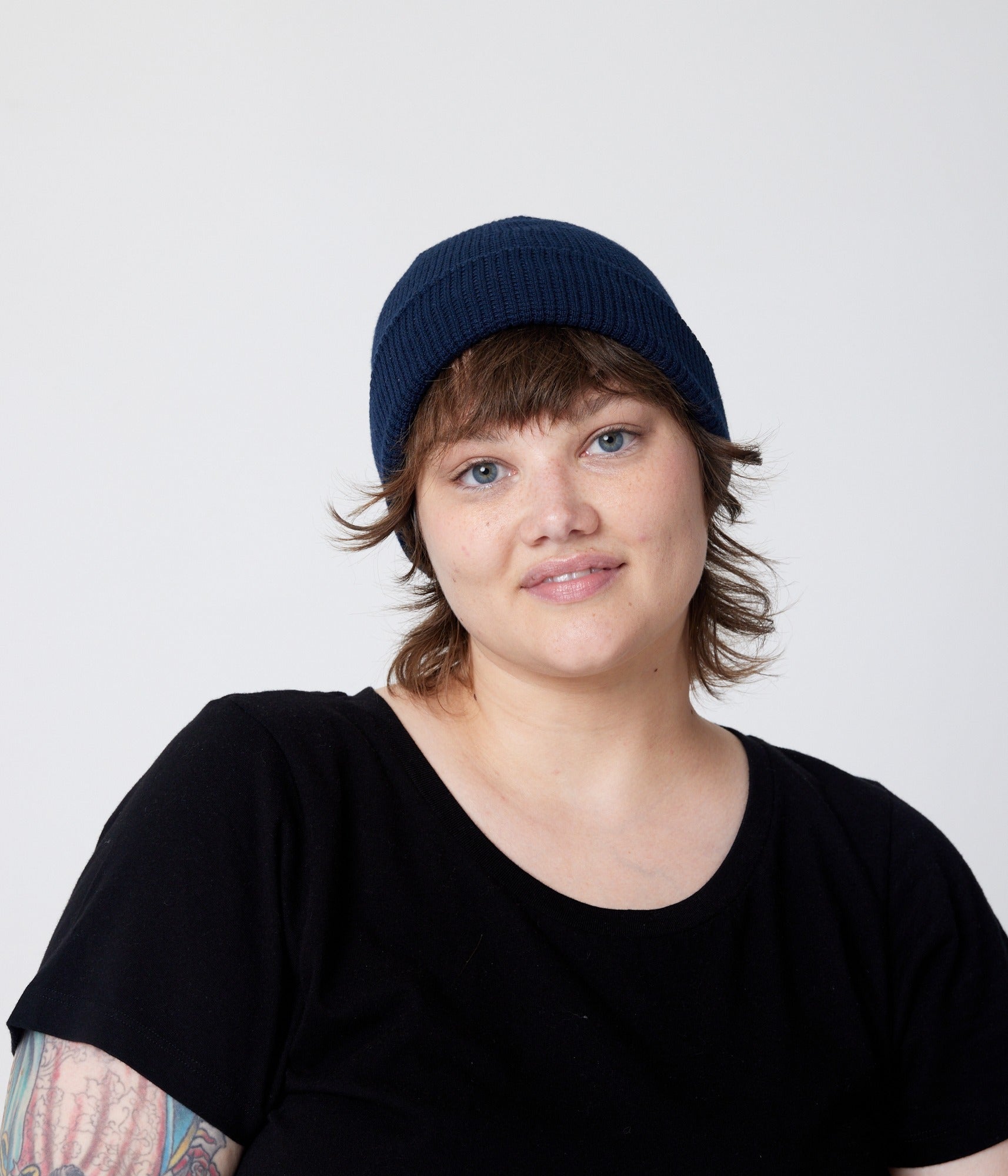 Fitted Cuff Beanie - Navy