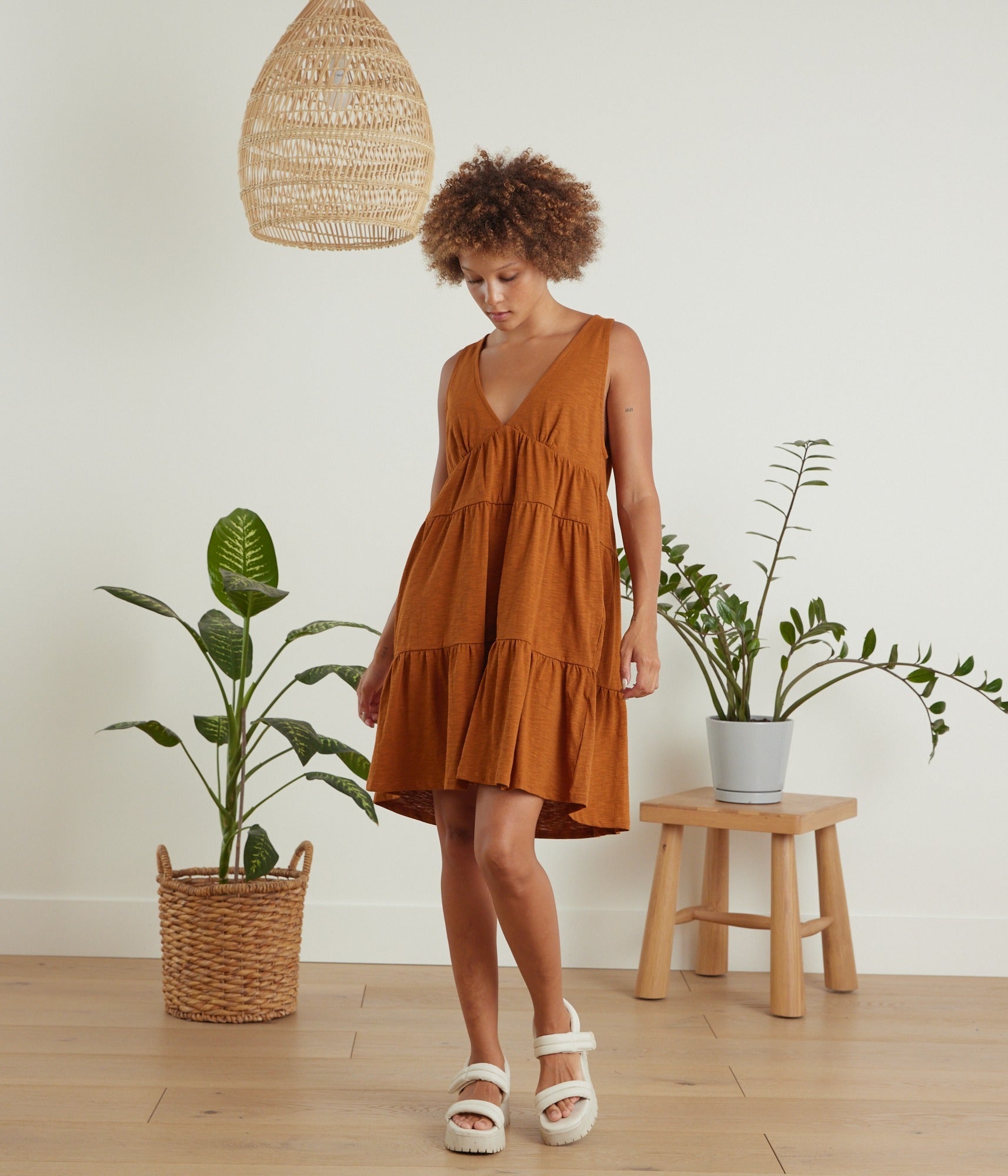 Evelyn Dress - Camel